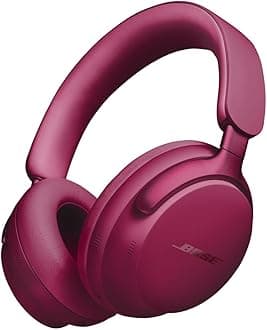 Bose QuietComfort Ultra Bluetooth Wireless Noise Cancelling Headphones for music with Spatial Audio, Over-the-Ear Headphones with Mic, Up to 24 Hours of Battery Life, Deep Plum - Limited Edition