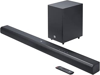 JBL Cinema SB 550 3.1 Channel Soundbar with Wireless Subwoofer and Dolby Audio, 250 W, HDMI ARC and Wireless Bluetooth Streaming, Black