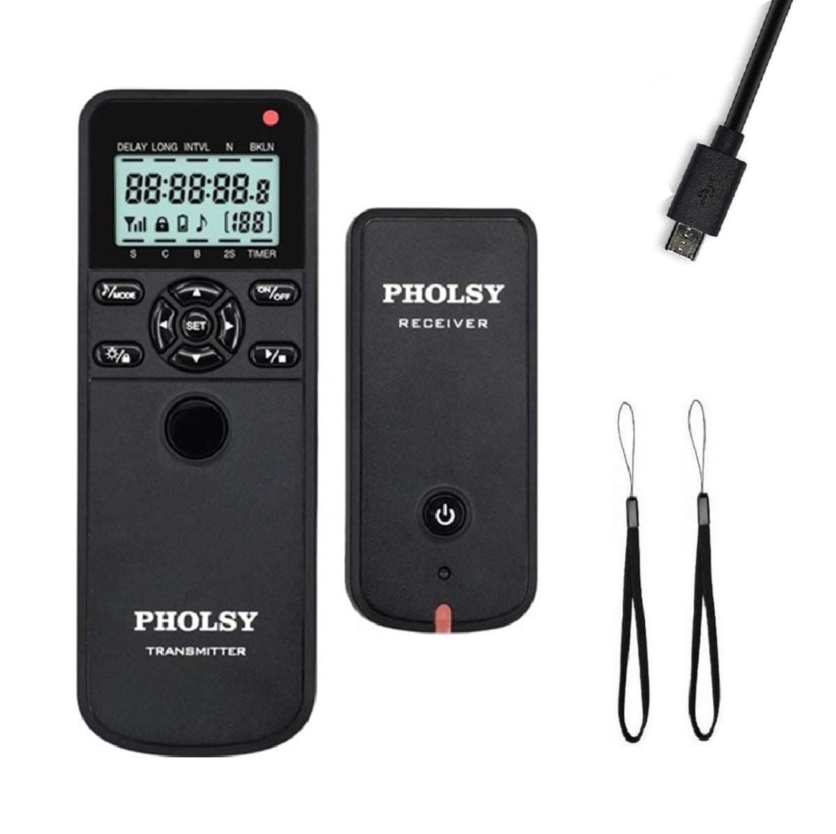 Wireless Timer Shutter Remote Release Control with HDR and Intervalometer for Fujifilm GFX 50S, X-Pro2, X-H1, X-T2, X-T1, X-T10, X-T20, X-T100, X-E2S, X-E2, X-M1, X-A3, X-A2, X-A1, X-A10