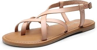 DREAM PAIRS Women's Strappy Flat Sandals