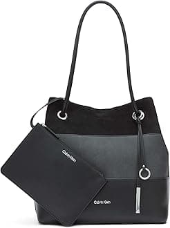 Calvin Klein Gabrianna Bubble Lamb North/South Key Item Tote