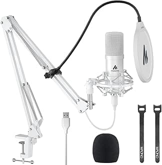 MAONO AU-A04 Condenser Microphone Kit (White)