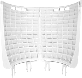 DETAIL GUARDZ Dirt Lock Scrub Wall 180/360 – Washboard Attachment Dirt Lock - Bucket Filter – Vertical Cleaning Tool for Brushes, Mitts (White)