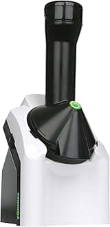 902WH Classic Vegan Non-Dairy Frozen Fruit Soft Serve Dessert Maker, BPA Free, Includes 36 Recipes, 200 Watts, White
