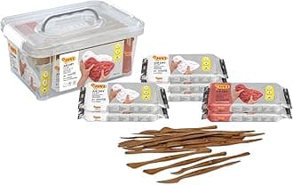 Complete Air Dry Clay Set, 5 White and 2 Terracotta 1.1 lb bars + 20 Sculpting Tools in a Plastic Container, Easy to Storage and Carry, Pottery Supplies