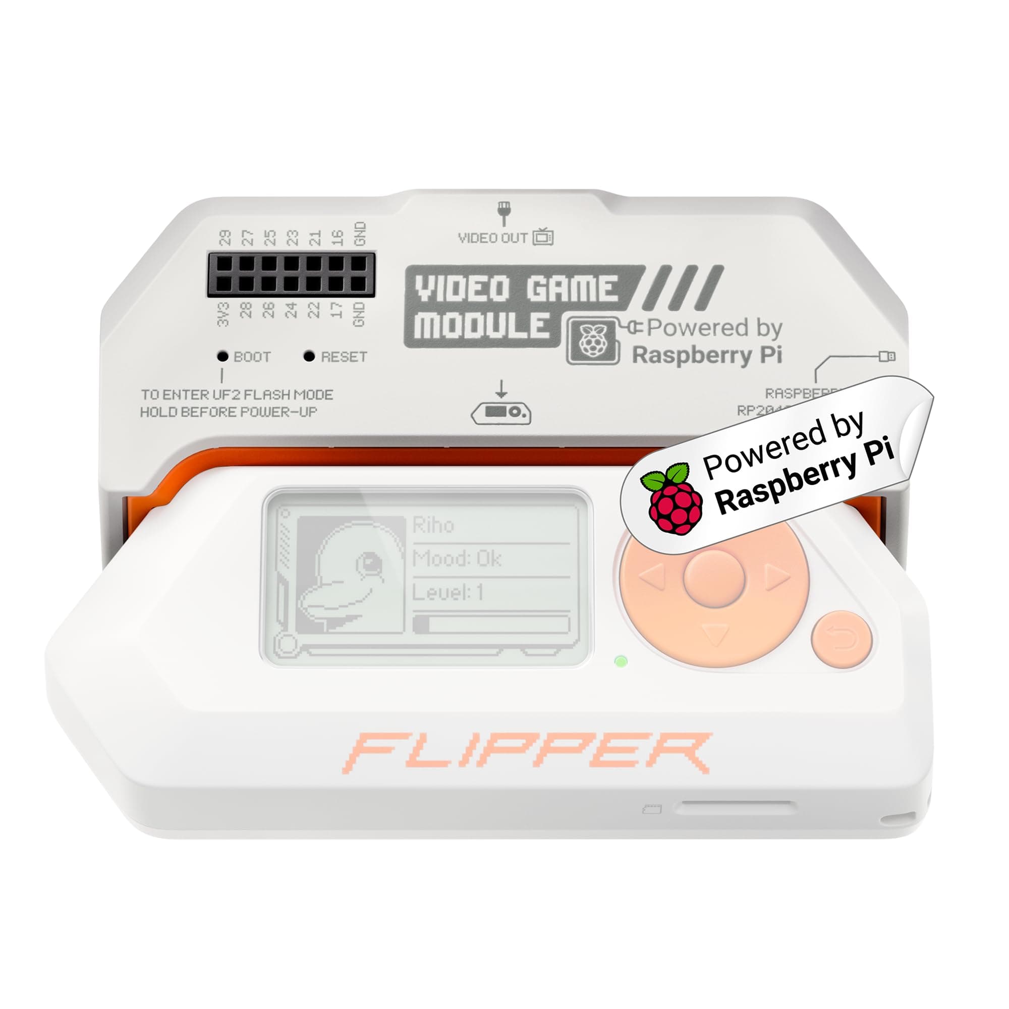 Video Game Module for Flipper Zero – RP2040 Development Board with Video Output and 6-Axis Motion Sensor