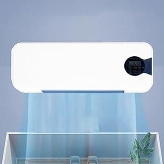 Portable Air Conditioners,Mini Air Conditioners Wall Mounted Air Conditioner,wall-mounted heater with Remote, for Bedroom Living Room Office.Portable Wall Mounted Air (C, 61.5x10.5x22.1cm)