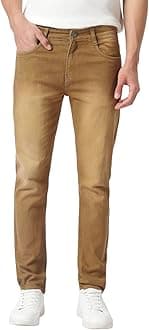 Men's Slim Fit Mid Rise Denim Jeans Stretchable