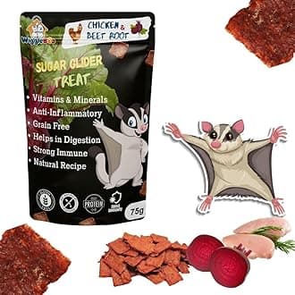 Chicken & Beetroot Suger Glider Treat | Helps Immune System & Digestion | Crunchy Healthy Snacks | 75g