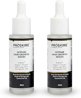 Proskire Intense Hair Growth Serum with Redensyl, Procapil, Anagain, Biotin &...