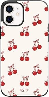 Shock Absorbing Phone case Designed for iPhone, Cherry Girl, 14 Pro