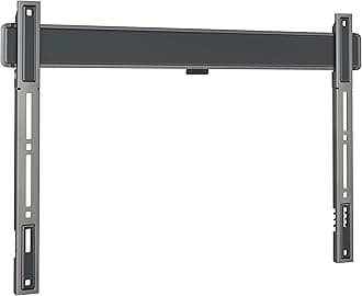 Vogel's TVM 5605 extremely flat TV wall bracket for 40-100 inch TVs, Max. 100 kg, TV bracket max. VESA 600x400, Universally compatible, Distance to the wall only 1.5 cm