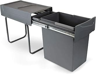 8199323 Rubbish Bin, Charcoal Grey, 1 x 20 litres