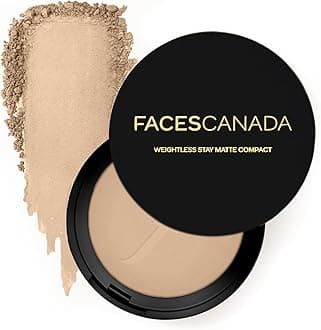 FACESCANADA Weightless Stay Matte Finish Compact Powder - Sand, 9 G|Non Oily Matte Look|Evens Out Complexion|Hides Imperfections|Blends Effortlessly|Pressed Powder For All Skin Types - Sand 04