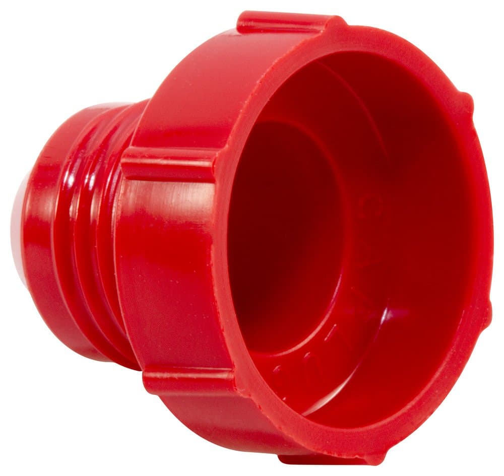 Caplugs PD-60 PD Series – Plastic Threaded Plug for Flared JIC Fittings, 200 Pack, Red HD-PE, Thread Size 9/16-18", Open End Protection, Leak Prevention, Automotive, Hydraulic Systems (99392510)