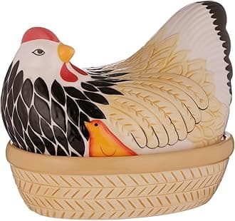 Mason Cash Mother Hen Nest Egg Storage, Multi-colour, 21 x 16.5 x 18 cm