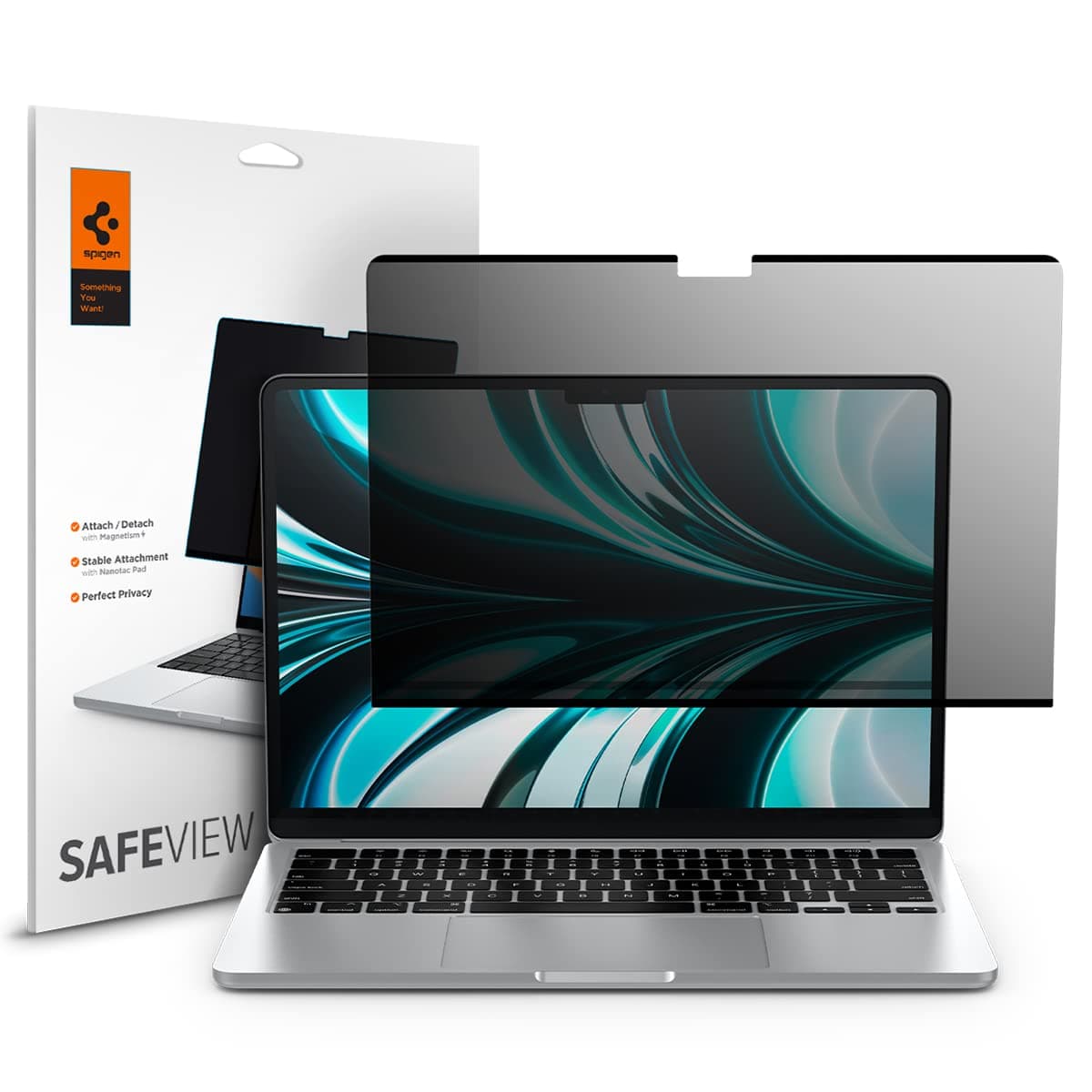 Privacy Filter Screen Protector [SafeView] designed for Macbook Air 13 inch M5 (2026) / M4 / M3 / M2