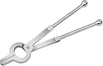 Plantex Stainless Steel Kitchen Pincers/Sandasi/Sansi/Pakkad/Utensils Holder (Chrome)