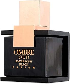 Armaf Ombre Oud Intense Black – Woody, Oriental, Amber, Smoky – Eau de Parfum Spray Long-Lasting Fragrance for Men, 3.4 Ounce / 100 ml