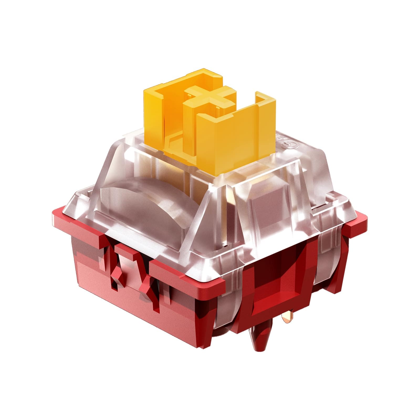 GK GAMAKAY Phoenix Silent Linear Keyboard Switch with LED Diffuser for Backlit Mechanical Keyboard 5 Pin Pre-lubed Switches (Phoenix Switch-35Pcs)