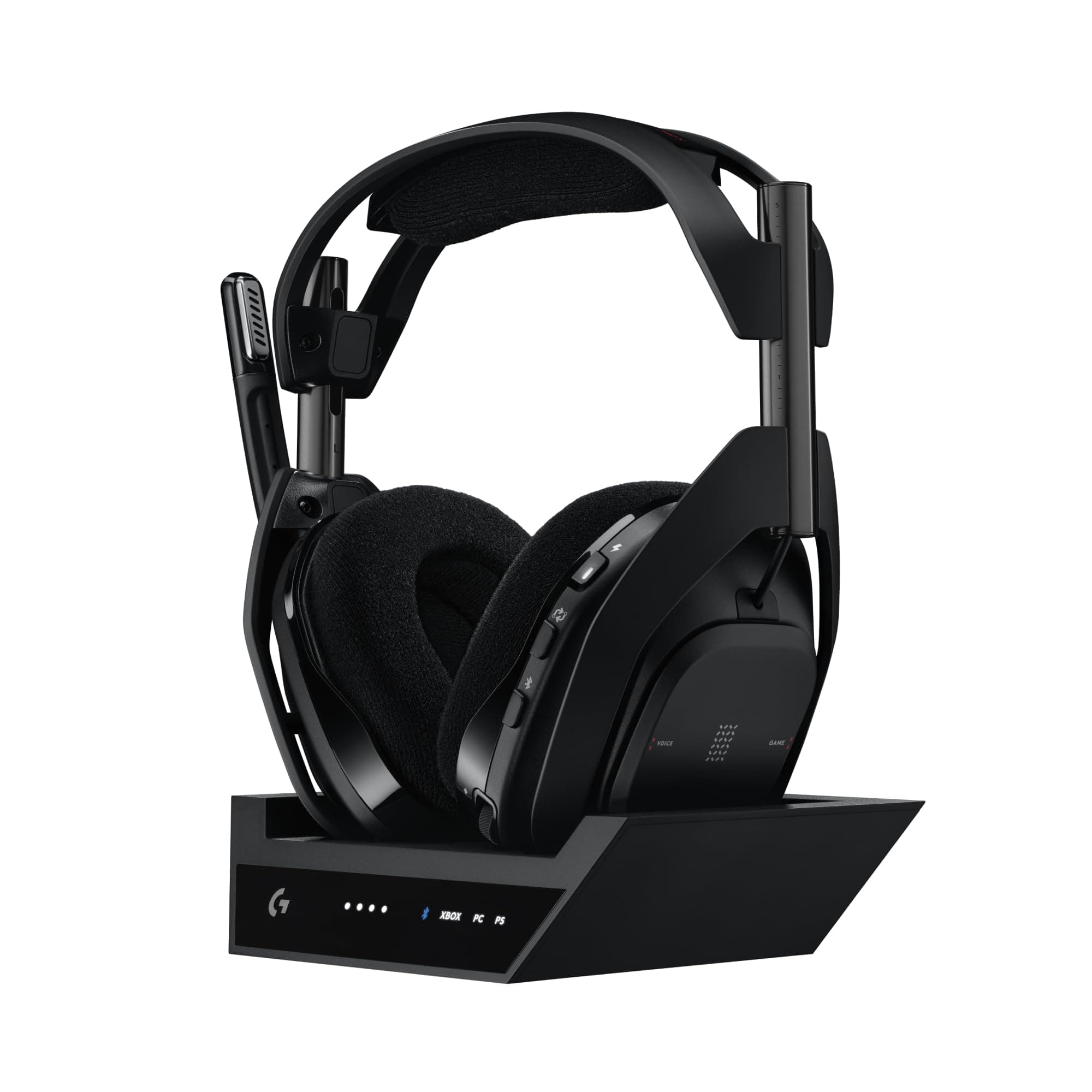 Logitech G Astro A50 X Multi-Platform Wireless Gaming Headset + Base Station for PS5/Xbox/PC: PLAYSYNC Video & Audio Switcher, HDMI 2.1 4K 120Hz VRR, <24bit/48kHz, 24hr Battery, 2.4GHz & BT - Black