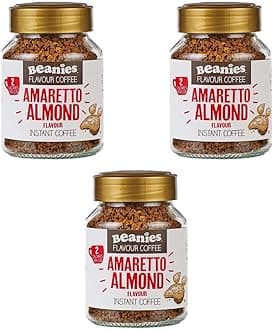 Beanies Amaretto Almond Flavour Instant Coffee 50g, 3 Pack