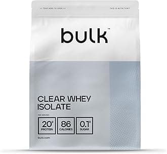 Bulk Clear Whey Isolate | Cherry Bomb | 20g Protein per Serving | Low Sugar | Refreshing Fruity Flavours | 86 Calories | Fast Absorbing | Hydrating Protein Drink | 500g