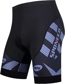 sponeed Men's Cycling Shorts Padded Bicycle Riding Pants Bike Biking Clothes Cycle Wear Tights