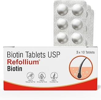 Biotin Maximum Strength For Hair Growth & Hair Fall Control (ONE TABLET DAILY AFTER FOOD) (1 month supply)