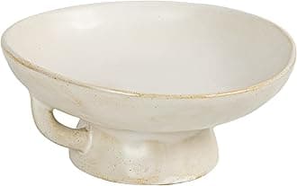 Stoneware Bowl w Reactive Glaze, Décor, Matte White,12 ounces