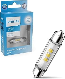 Philipsautomotive lighting Ultinon Pro7000 LED Festoon car signaling bulb, 4.000K warm white, 43mm, 12V