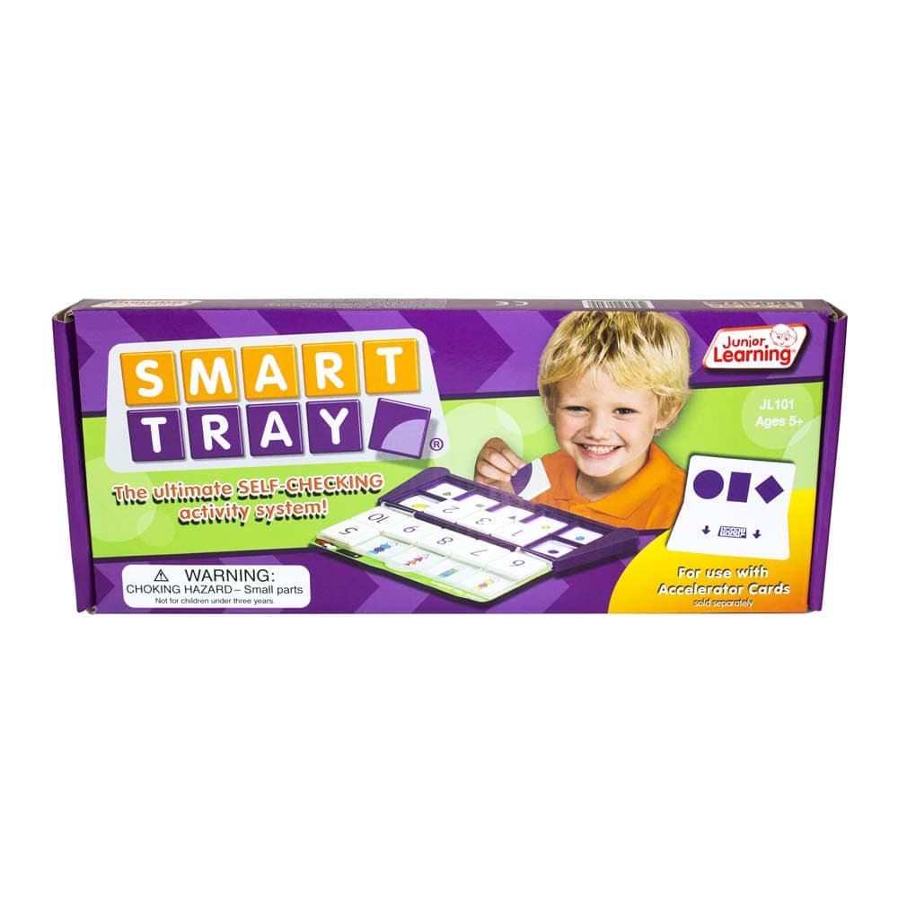 Junior Learning Smart Tray Self Correcting Learning Tool, White.