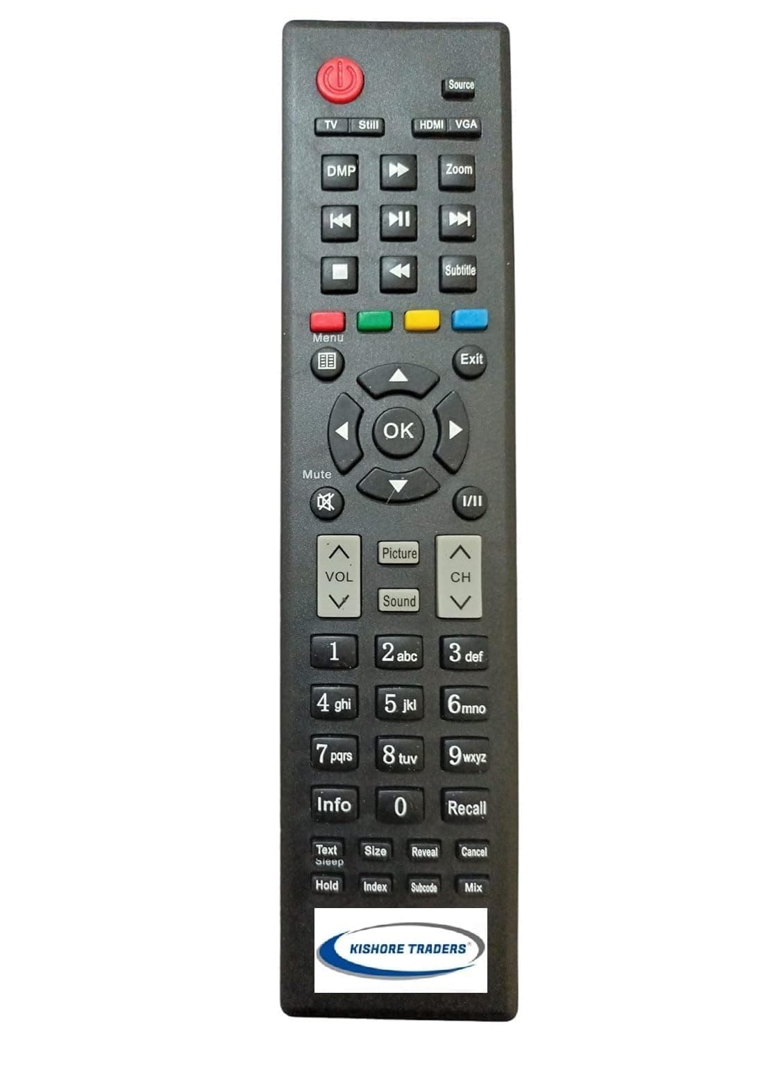 Compatible Remote Control for Micromax 2/Lloyd/VU LCD/LED TV 32K316 -ER22641VU (Please Match Your Old Remote with Given Image, for Work It Must Be Exactly Same As Shown in Image)