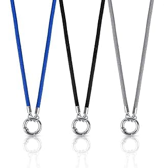 3 Pack Eyeglass Holder Necklace Ring Glasses Strap Chain Stainless Steel Loop Sunglasses for Women Men