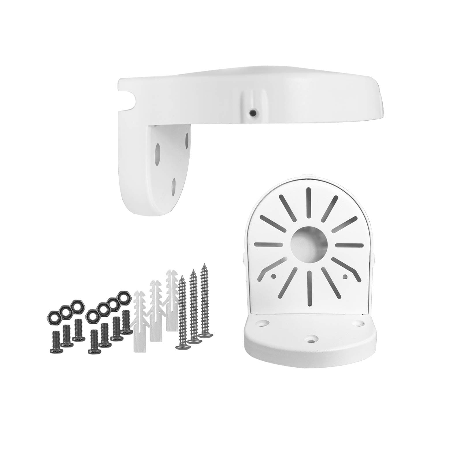 WiTi Universal Wall Mount Bracket for Dome Security Camera,Deep Base Junction Box Cable Management Mounting Case, CCTV IP Surveillance Cameras Holder Metal Solid Powder Spray Coating