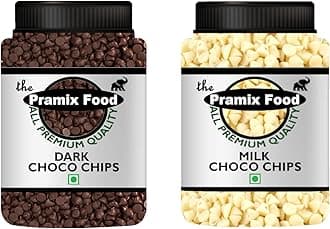 Pramix Premium Dark & White Blend of Chocolate Chips, Chocochips (500 gm)
