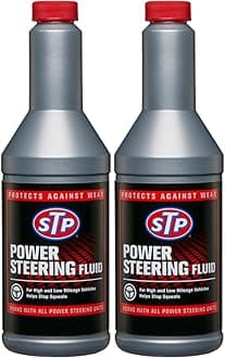 STP HIGH Mileage Power Steering Fluid + Stop Leak 354 ML : Protects Against wear and Saves Fluid with a Unique 2-in-1 Formula : (Pack of 2)