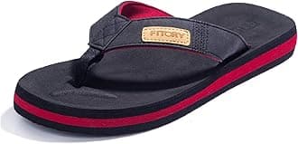 FITORY Men's Flip-Flops Thongs Comfort Slippers for Beach/Pool