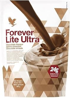 Forever Lite Ultra Chocolate 390g, Gluten free, Vegetarian friendly, 24g of protein per serving