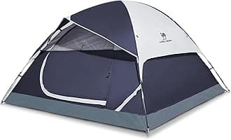 CAMEL CROWN 2/3/4/5 Person Camping Dome Tent, Waterproof,Spacious, Lightweight Portable Backpacking Tent for Outdoor Camping/Hiking (3/4 Person, Navy)