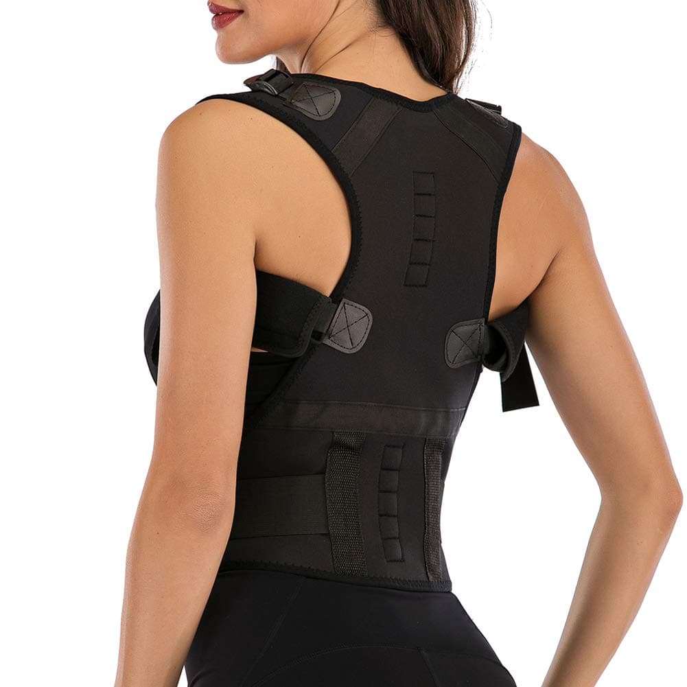 Back Brace Posture Corrector, Adjustable Full Back Support for Straight Back, Relieve Upper and Lower Back Pain, Back Brace for Women and Men