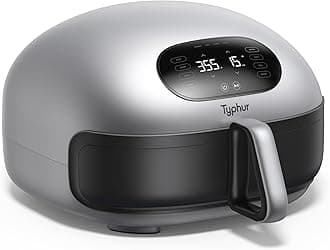 Typhur Dome 2 Air Fryer, 15-in-1 Large 5.3L Capacity, No.1 Cooking Speed Innovative Airflow, Self-cleaning Smart Digital Airfryer, Dishwasher Safe Basket for Quick Easy Meals, Up to 32 Chicken Wings
