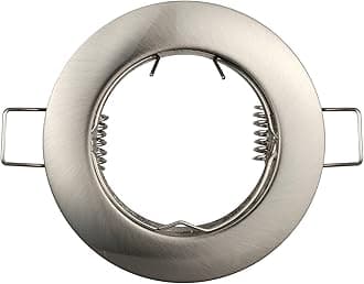 Pack of 10 Recessed GU5.3 MR16 Fitting Zinc Alloy Satin Nickel Lights