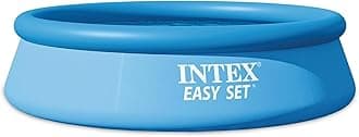Intex 28120EH Easy Set Inflatable Swimming Pool: 10ft x 30in – Puncture-Resistant Material – Quick Inflation – 1018 Gallon Capacity – 23in Water Depth