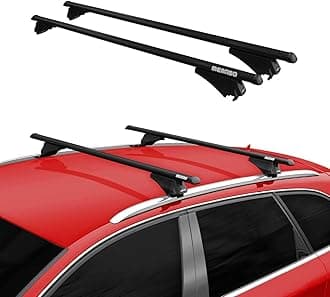 OMAC Roof Rack Cross Bars Set for Volvo XC40 2018 to 2023, Luggage Carrier, 165 Pounds, 2 Pieces, Black