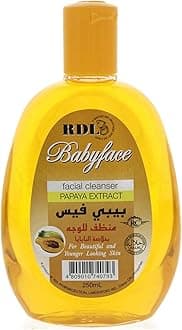 Rdl baby face facial cleanser with papaya extract, 250 ml