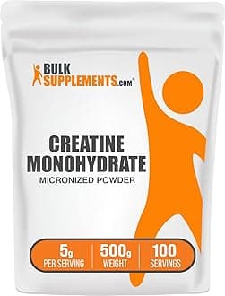 COM Creatine Monohydrate Powder - 5g (5000mg) of Micronized Creatine Powder per Serving, 500g