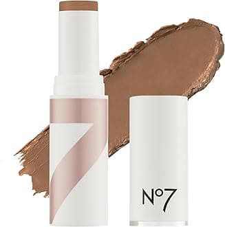 No7 Stay Perfect Foundation Stick - Deeply Bronze - Non-Drying Makeup Foundation with Hydrating Squalene - Coverage for Up to 18 Hours (10g)