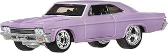 Wild Speed 1966 Chevy Impala Toy Car, Mini Car, For Ages 3 and Up, Purple JBL95