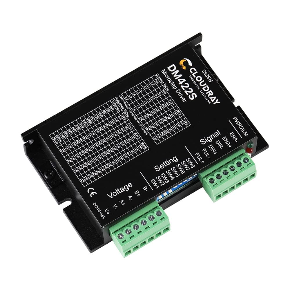 Cloudray 2-Phase Stepper Motor Driver DM442S 0.3-2.2A 18-48VDC 1/128 for CNC Nema 17 Stepper Motor